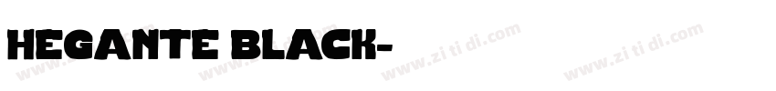 hegante black字体转换